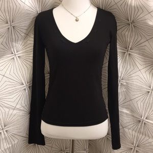Juicy Couture V-Neck w/ Gold Side Stitching